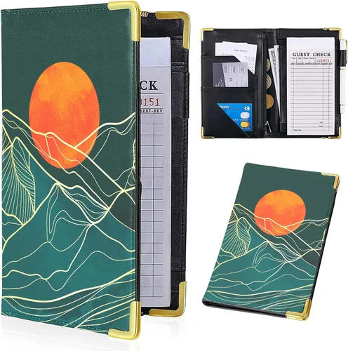 Miniatura 14 de Organizador de Libros de Servidor con Frases Positivas, Libros de Servidor Horizontales para Meseras, Organizador de Personal de Restaurante