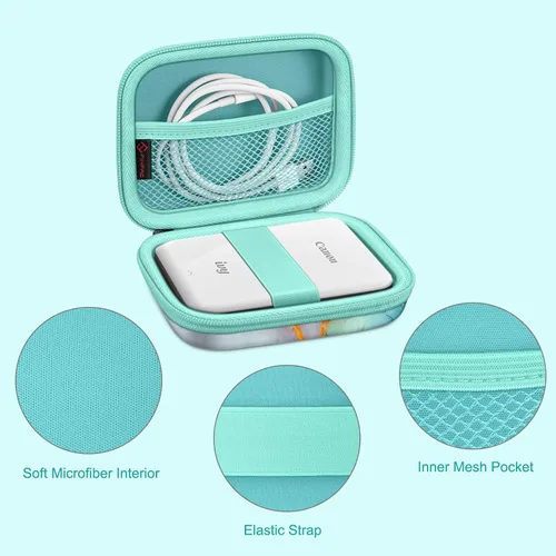 Miniatura 4 de Fintie Funda protectora para Canon Ivy 2 Mini, Canon Ivy CLIQ2 / CLIQ+2 impresora fotográfica de cámara instantánea - Funda de transporte rígida a
