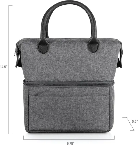 Miniatura 7 de PICNIC TIME NCAA Urban Lunch Bag, Stylish Soft Cooler Bag, Expandable Insulated Lunch Box, Portable Cooler Lunchbox with Dual Compartment Design and