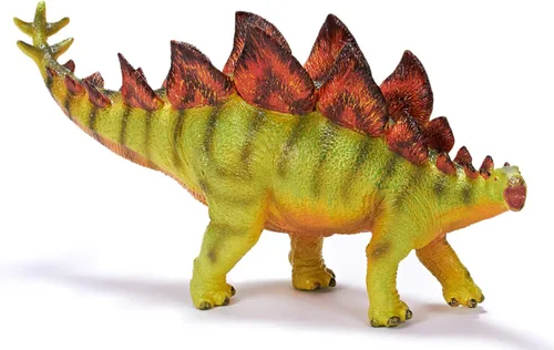 RECUR Stegosaurus - Juguetes jurásicos realistas de 10 pulgadas de largo, dinosaurio de vida silvestre, modelo de juguete, a partir de 3 años