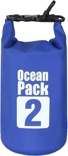 Miniatura 12 de 2L/3L/5L/10L/15L/20L/30L 500D Lona resistente PVC impermeable bolsa seca saco para kayak/canoa/pesca/rafting/natación/campamento/snowboard Rosado