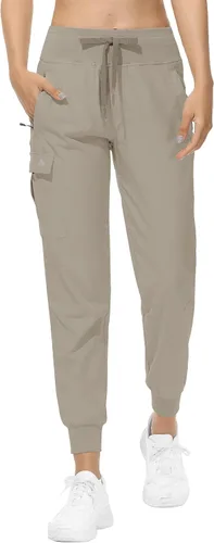 Miniatura 22 de RlaGed - Pantalones tipo cargo de senderismo para mujer, pantalones deportivos ligeros, de secado rápido, resistentes al agua, para pesca y al aire