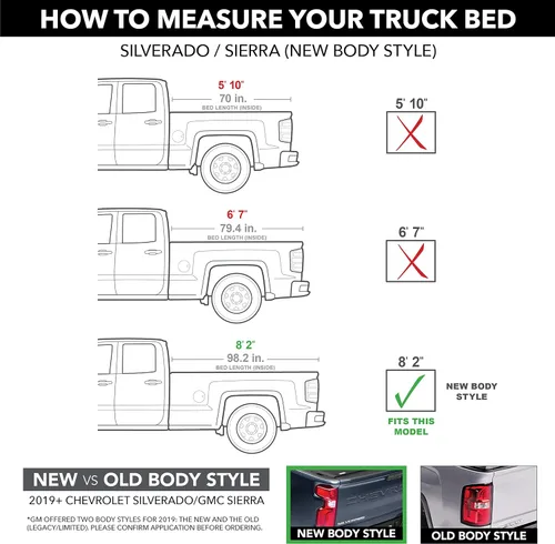 Miniatura 2 de RealTruck BAK BAKFlip MX4 - Cubierta rígida plegable para caja de camioneta 448132 Compatible con Chevy/GMC Silverado/Sierra 2019-2026, funciona