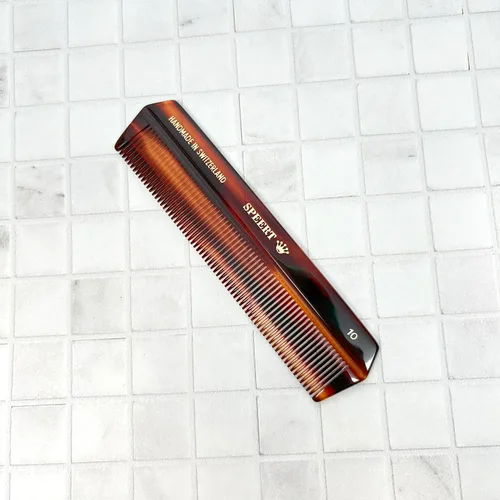 Miniatura 7 de #10 Peine de dientes estrechos hecho a mano Tortuga Havana Acetato fino recto fino desenredante Parting Grooming Teasing Peluquería Peluquería