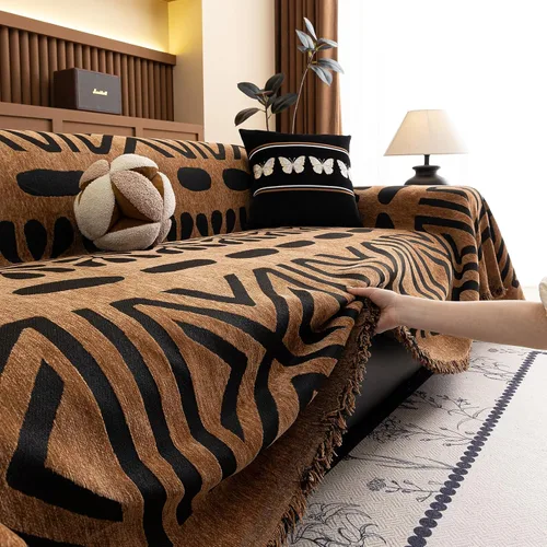 Miniatura 264 de VClife Fundas de sofá bohemio de felpilla para sofá seccional, fundas de sofá suaves y antideslizantes para sofá de 2 cojines, protector de muebles