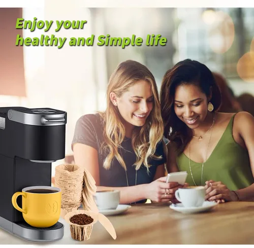 Miniatura 6 de Filtros de papel K Cup sin blanquear con tapa, se adapta a cápsulas reutilizables Keurig 1.0 y 2.0