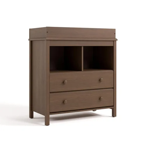 Miniatura 14 de Storkcraft - Cómoda de 6 cajones Alpine (Blanco) – Certificado GREENGUARD Gold, Cómoda blanca para dormitorio, Cajones de almacenamiento para niños