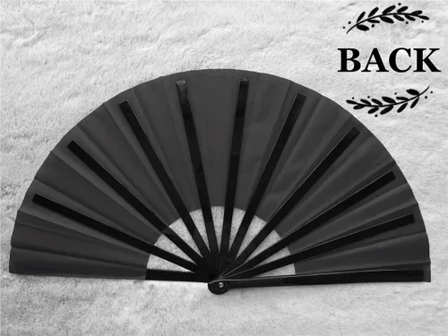 Miniatura 5 de Zolee Ventilador grande para baile de línea - Ventilador de mano plegable de botas en el suelo - Ventilador de mano plegable chino de Tai Chi Kung