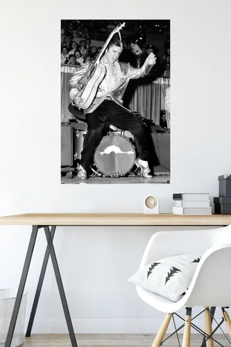 Miniatura 3 de Elvis Presley - Póster de pared de caderas, 34 pulgadas de largo x 22.4 pulgadas de ancho, versión sin marco
