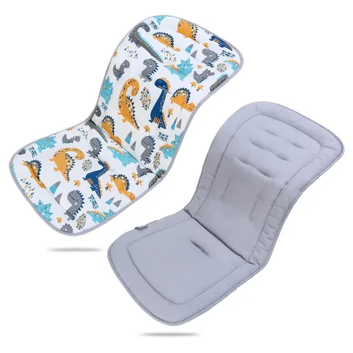 Miniatura 9 de Cojín para Carrito de Bebé, Colchoneta Silla Paseo Universal Transpirable, Cojín para Sillas de Paseo 100% Algodón, 34x78cm 1 Paquete