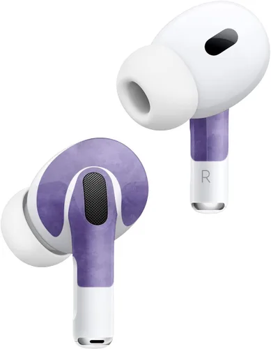 Miniatura 2 de MightySkins - Fundas compatibles con Apple AirPods Pro 2 - Aerógrafo morado Funda protectora de vinilo duradera y única Fácil de aplicar, quitar