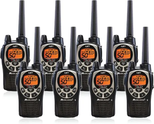 Miniatura 12 de Midland GXT1000VP4 Radio bidireccional GMRS de 50 canales – Walkie Talkie de hasta 36 millas – Negro/Plata (paquete de 4)