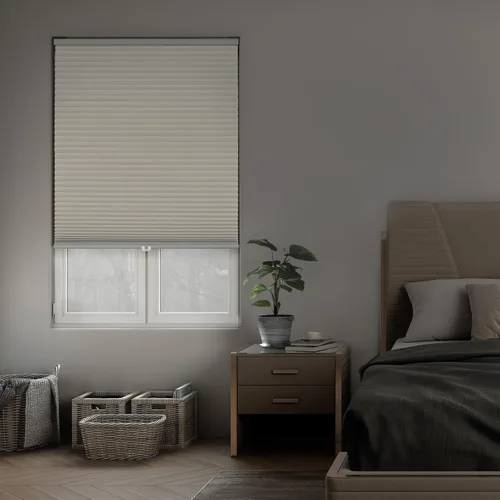 DEZ FURNISHINGS Persiana celular opaca inalámbrica de 1.5 pulgadas, ahorro de energía, 40 pulgadas de ancho x 48 pulgadas de alto, Alabastro