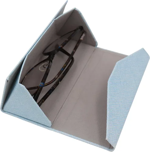 Miniatura 159 de Real Sic Funda para lentes de sol para hombres y mujeres, soporte magnético plegable para lentes de sol, inspirado en el color sólido