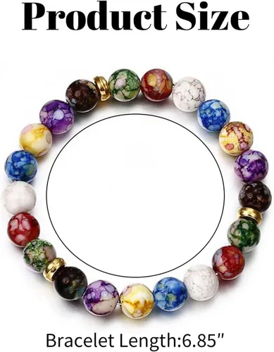 Miniatura 7 de Harry and Henry Pulsera Arus 7 chakras original para mujer, pulseras de piedras curativas, pulsera de cuentas de cristal, pulseras de chakras
