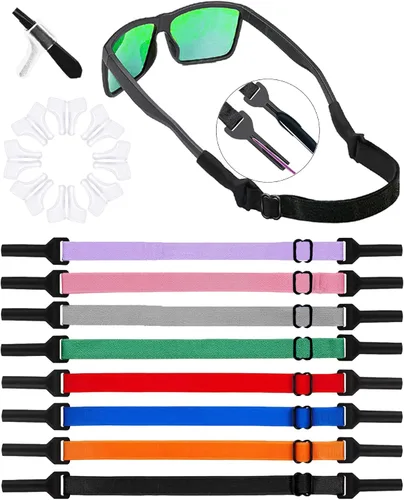 Miniatura 14 de Correa de lentes para niños y niñas (6.5 a 10 pulgadas), correas de silicona para lentes para mujeres y hombres, correa para lentes para niños