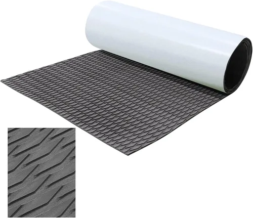 Miniatura 11 de HZshark EVA Foam Boat Decking Sheet Universal DIY Surfboard Traction Pad Non-Slip Grip Mat Trimmable Sheet for Kayak RV Yacht Pool Skateboard Gris