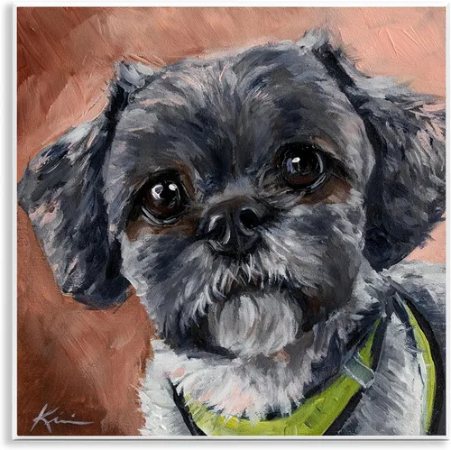 Miniatura 15 de Stupell Industries Placa abstracta de pared con retrato de perro por Irena Orlov