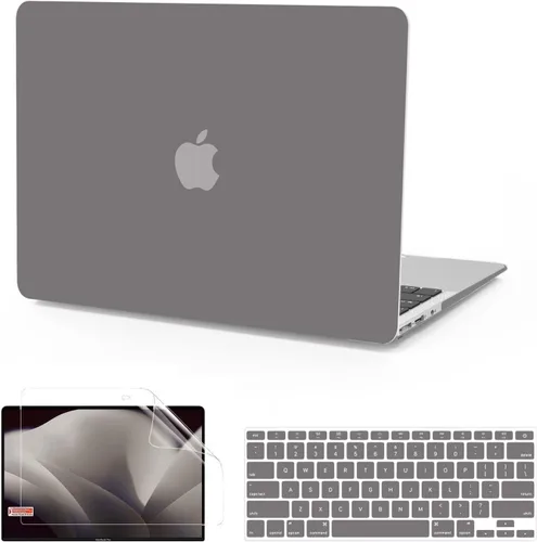 Miniatura 9 de B BELK Funda compatible con MacBook Air de 13 pulgadas modelo A1466 A1369 versión 2010-2017, carcasa rígida de plástico mate para laptop + cubierta