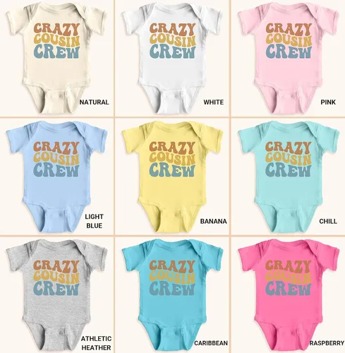 Miniatura 3 de Camisetas y mamelucos de primos para bebés y jóvenes, trajes familiares divertidos