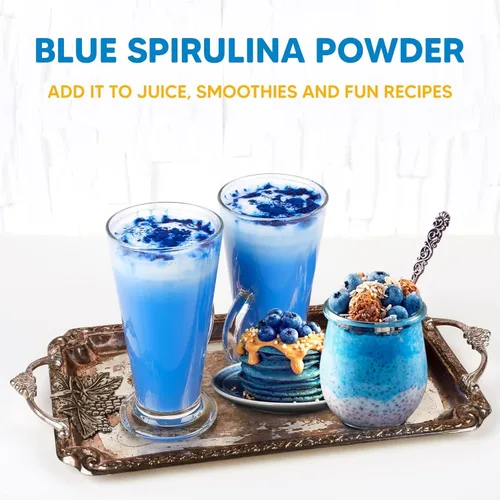 Miniatura 7 de Yogi Super Foods Polvo de espirulina azul de 16 onzas hecho de extracto de algas azul-verde, planta de superalimentos, rica fuente de proteínas