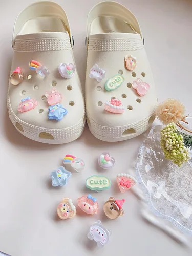 Miniatura 7 de dijes de cocodrilo para niñas, dijes brillantes para cocodrilo