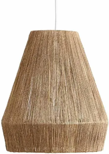 Miniatura 8 de Lámparas colgantes de viento silencioso hechas a mano, cuerda de cáñamo, luz vintage celing, mimbre país, ratán, iluminación para el hogar