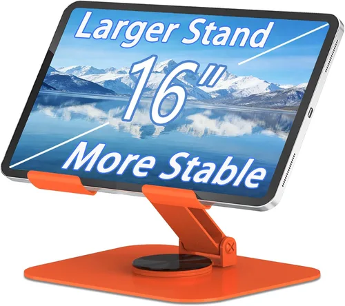 Miniatura 8 de Soporte de metal para tableta, soporte ajustable de rotación de 360° compatible con tabletas de 4 a 16 pulgadas como iPad Pro Air, iPad mini, Tab