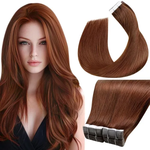 Miniatura 56 de LaaVoo - Extensiones de cabello humano Remy adhesivas con cinta invisible, cabello negro natural, extensiones de cabello para mujeres de color, 20