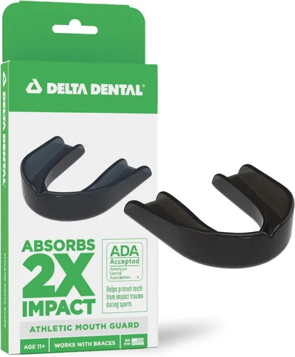 Miniatura 10 de Protector bucal deportivo Delta Dental - Aceptado por la ADA - 2 veces la absorción de impacto - Funciona con brackets - Aqua 2X impact absorption
