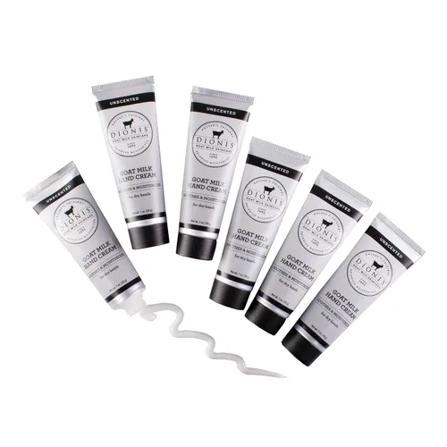 Miniatura 15 de Dionis Crema de manos de leche de cabra cremosa de coco y avena, 1 oz (paquete de 6)