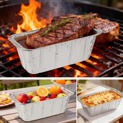 Miniatura 4 de Paquete de 50 accesorios para plancha Blackstone – Forros de taza de grasa compatibles con plancha Blackstone 5017, bandeja de goteo desechable