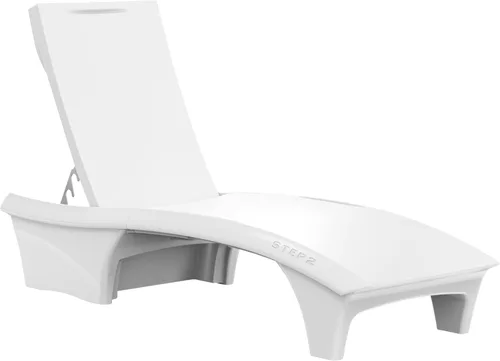 Miniatura 14 de Step2 Vero Pool Lounger, in-Pool Chaise Lounge Chair for Tanning Ledges up to 12 in, Outdoor Patio Chair, Weighted, Grey w/Speck