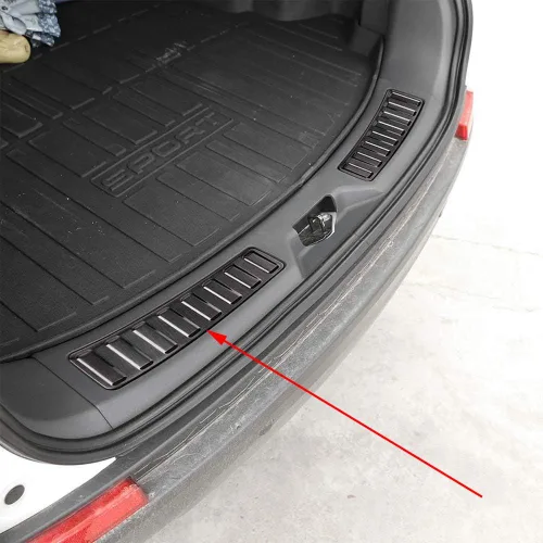 YIWANG Placa de protección de la puerta trasera del automóvil de acero inoxidable 304, 2 piezas para Land Rover Discovery Sport 2015-2018 Accesorios
