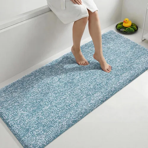 Miniatura 60 de Yimobra Alfombra de baño acolchada antifatiga, antideslizante, lavable, de microfibra suave y densa para lavabo, ducha, pies cansados, cómodo