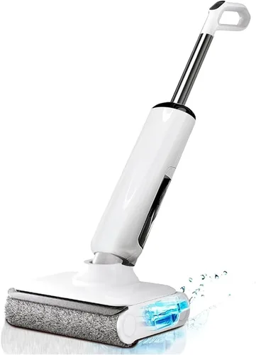 Aspiradora en seco y húmedo, combo de trapeador inalámbrico para suelos duros, potente succión de 23000 Pa, 180° en plano, lavadora de suelo