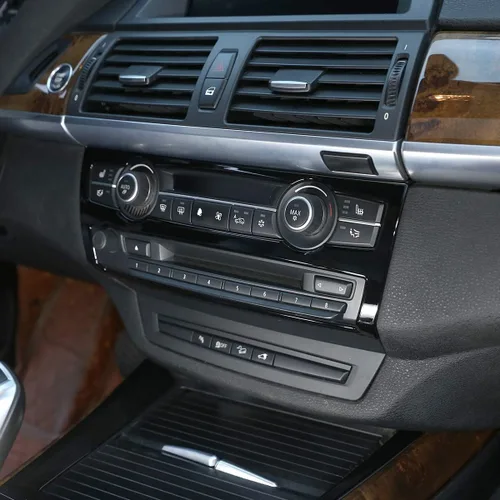 Miniatura 4 de Mando de plástico ABS para coche, aire acondicionado y volumen, para BMW X5 X6 E70 E71 2008-2013, color negro