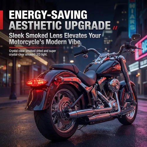 Miniatura 4 de Luz trasera universal de 15 LEDs para motocicleta, luz de freno con soporte de placa compatible con Honda Yamaha Suzuki para Street Bike Sport Bike