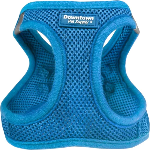 Miniatura 22 de Downtown Pet Supply Arnés para perro sin tirones, tamaño X-Grande, color caqui - Arnés ajustable con tela de malla acolchada y ribete reflectante
