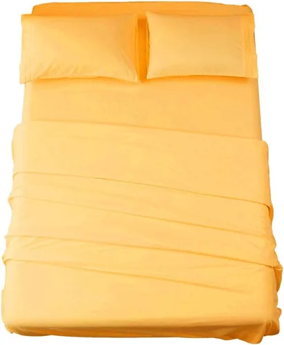 Miniatura 15 de SONORO KATE Juego de sábanas de microfibra súper suave de 1800 hilos, sábanas egipcias de lujo de 16 pulgadas de profundidad, antiarrugas e Beige