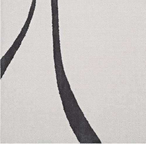 Miniatura 4 de Modway Therese - Alfombra abstracta de 5 x 8 pulgadas, diseño contemporáneo en marfil y carbón