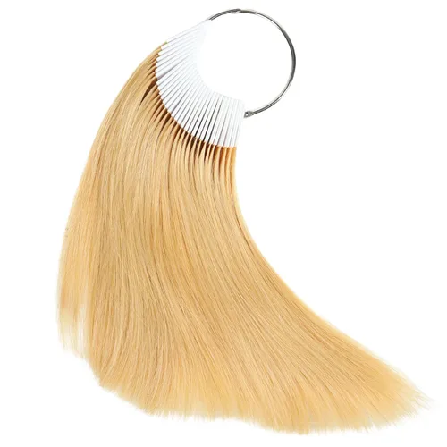 Miniatura 8 de Muestras de cabello para probar color, gris natural, cabello humano natural real, 30 hebras por paquete, 8 pulgadas