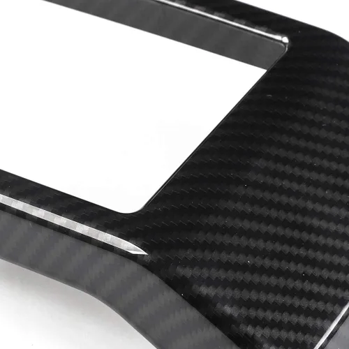 Miniatura 3 de Keptrim Dash - Recorte de ventilación de salida de aire acondicionado para Ford F-150 2015-2020, fibra de carbono ABS, 3 piezas