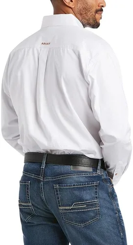 Miniatura 2 de ARIAT Solid Twill Classic Fit Shirt-Mens Long Sleeve Western Button-Down