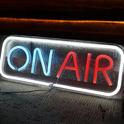 Miniatura 7 de ON AIR Letreros de neón, luces LED decorativas para estudio, letrero de grabación de transmisión, conexión USB, para streamers, influencers, sala