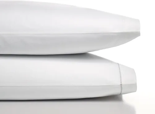 Miniatura 3 de Vera Wang - Sábanas tamaño Queen, juego de ropa de cama de percal de algodón, elementos esenciales para habitación (blanco, Queen)