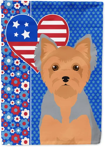 Miniatura 255 de Caroline's Treasures WDK5119GF - Bandera de jardín americana de Airedale Terrier de Estados Unidos, color negro y tostado, bandera decorativa