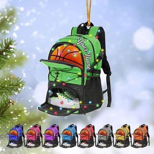 Miniatura 10 de Adorno Personalizado de Baloncesto 2025 - Adorno de Jugador de Baloncesto - Adornos de Árbol de Navidad de Baloncesto - Regalos de Jugador de Bkb 5