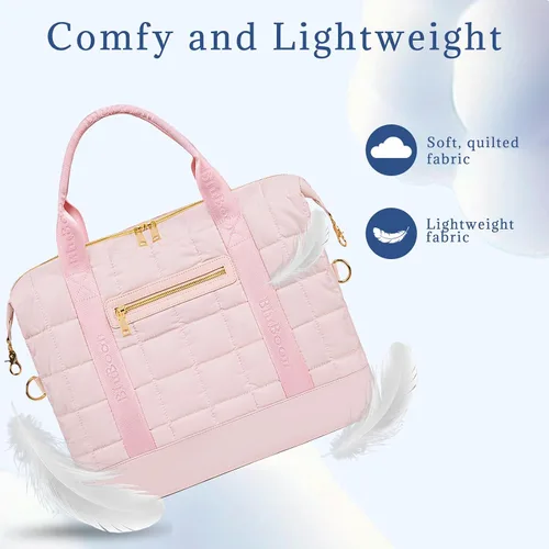 Miniatura 5 de BLUBOON Bolsas de viaje con cremallera, bolsa de lona para mujer, bolsa de fin de semana para mujer, bolsa de lona para llevar en la bolsa de lona