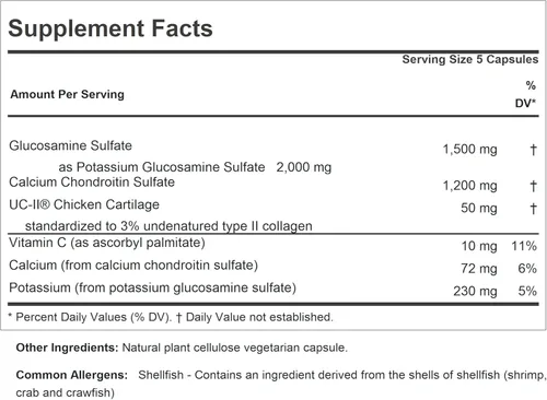 Miniatura 2 de Andrew Lessman Glucosamina condroitina + UC-II – 150 cápsulas – 100% forma de sulfato, ingredientes y niveles establecidos por la investigación